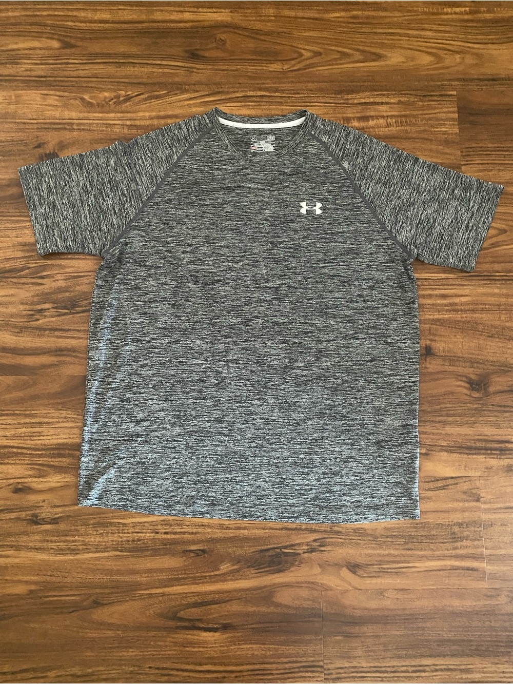 LG Men’s Heat Gear Gray Heather Short-Sleeve Performance Tee